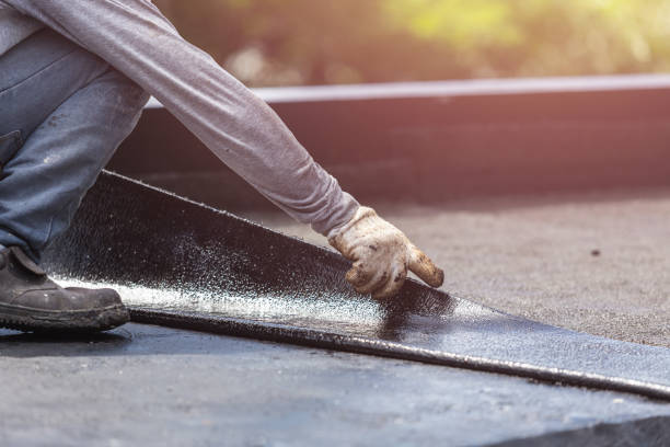 Professional Exterior Waterproofing technician working in Dayton, MN